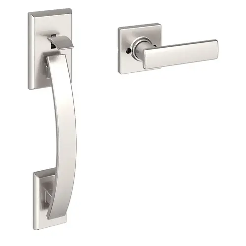 Breton Tavaris Series Handleset, Satin Nickel, 2-3/8, 2-3/4 in Backset, 1-3/4 in Thick Door Breton Tavaris Series Handleset, Satin Nickel, 2-3/8, 2-3/4 in Backset, 1-3/4 in Thick Door