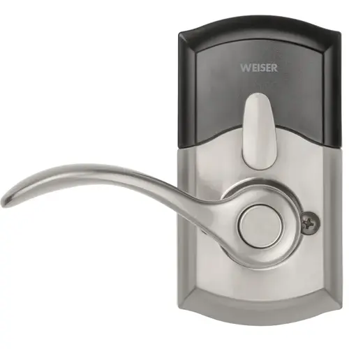 SmartCode 10 Series Electronic Lock, Grade 2 Grade, Keyed Key, Metal, Satin Nickel, Commercial