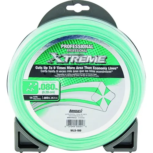 Professional Trimmer Line, 0.08 in Dia, 280 ft L, Monofilament Professional Trimmer Line, 0.08 in Dia, 280 ft L, Monofilament