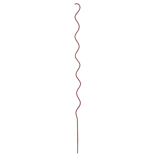 MIDWEST AIR TECHNOLOGY Twisted Garden Stake, 60 in L, Steel, Red, Powder-Coated MIDWEST AIR TECHNOLOGY Twisted Garden Stake, 60 in L, Steel, Red, Powder-Coated