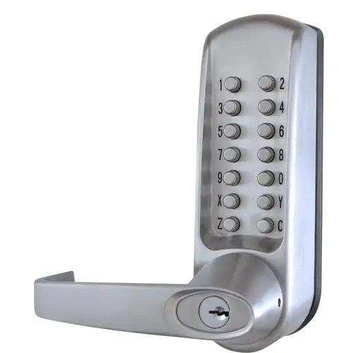 LOCK MECH HVYD2WY FUNC BRSHSTL Satin Stainless Steel LOCK MECH HVYD2WY FUNC BRSHSTL Satin Stainless Steel