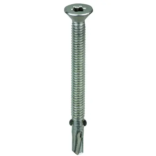 Screw, #12 Thread, Star Drive, Self-Tapping, Winged Point, Galvanized Steel, 250 BAG Screw, #12 Thread, Star Drive, Self-Tapping, Winged Point, Galvanized Steel, 250 BAG