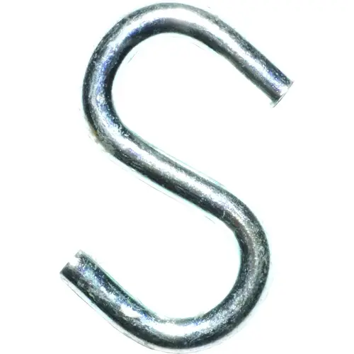 S-Hook, 30 lb Working Load, 0.169 in Dia Wire, Steel, Zinc - pack of 20 S-Hook, 30 lb Working Load, 0.169 in Dia Wire, Steel, Zinc - pack of 20
