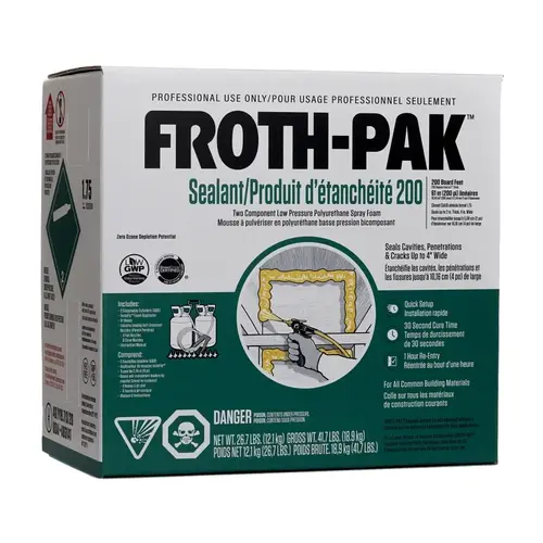 Froth-Pak Series Foam Sealant Kit, 41.7 lb Froth-Pak Series Foam Sealant Kit, 41.7 lb
