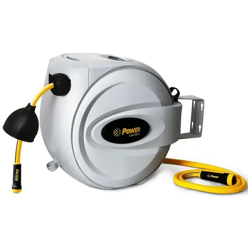 Retractable Hose Reel, 1/2 in Hose, 100 ft L Hose Retractable Hose Reel, 1/2 in Hose, 100 ft L Hose