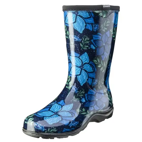 5018SSBL-06 Rain Boots, 6, Spring Surprise, Blue
