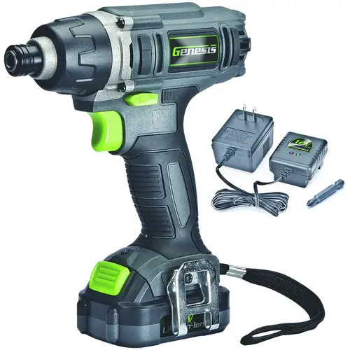 Impact Driver, Battery Included, 12 V, 1/4 in Drive, Hex Drive, 3000 ipm, 2300 rpm Speed Impact Driver, Battery Included, 12 V, 1/4 in Drive, Hex Drive, 3000 ipm, 2300 rpm Speed