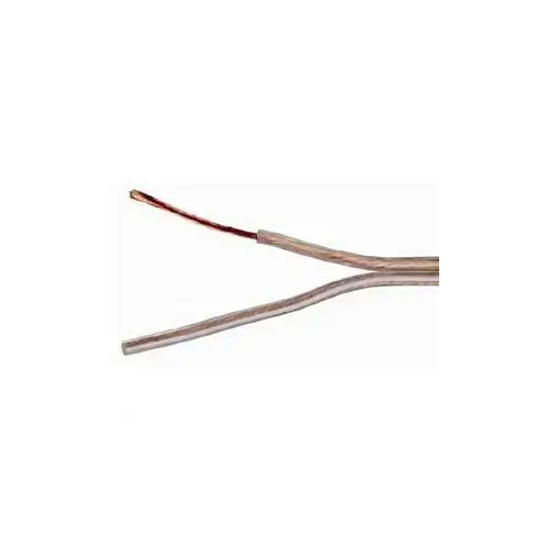 Speaker Wire, 16 AWG Wire, 2 -Conductor, 100 ft L, Clear Sheath Speaker Wire, 16 AWG Wire, 2 -Conductor, 100 ft L, Clear Sheath