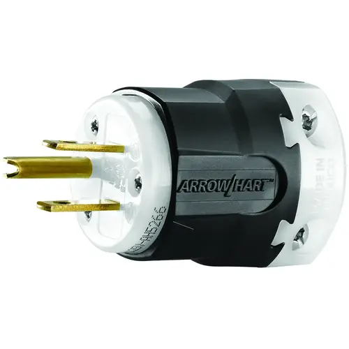 Ultra-Grip Plug, 2 -Pole, 15 A, 125 V, NEMA: NEMA 5-15P, Black/White Ultra-Grip Plug, 2 -Pole, 15 A, 125 V, NEMA: NEMA 5-15P, Black/White