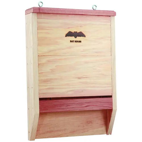 Bat House, 2-1/2 ft W, 11-1/2 ft D, 16-1/4 ft H, Cedar Wood