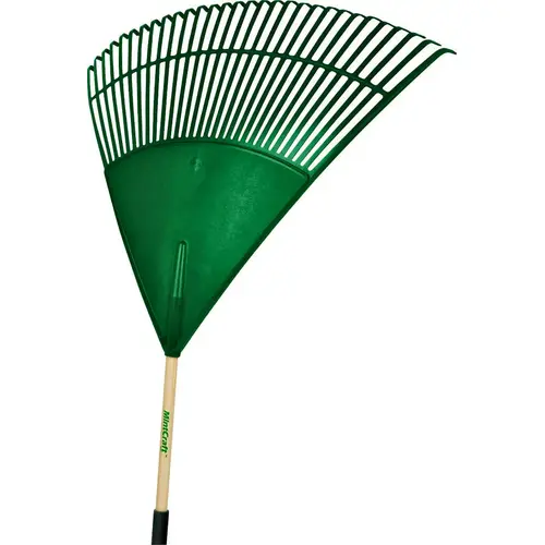 Lawn/Leaf Rake, Poly Tine, 30-Tine, Wood Handle, 48 in Lawn/Leaf Rake, Poly Tine, 30-Tine, Wood Handle, 48 in