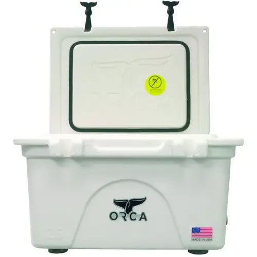 Cooler, 26 qt Cooler, White, Up to 10 days Ice Retention