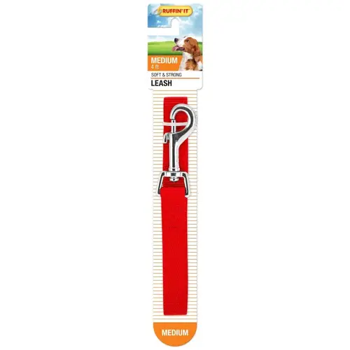 31464 Dog Leash, 4 ft L, 3/4 in W, Nylon Line, Fastening Method: Snap, M Breed 31464 Dog Leash, 4 ft L, 3/4 in W, Nylon Line, Fastening Method: Snap, M Breed