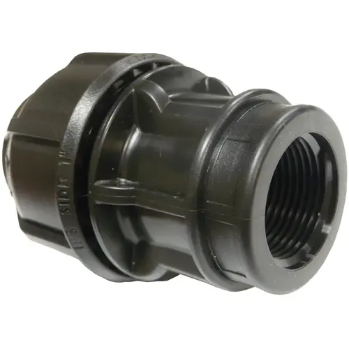 Pipe Adapter, 3/4 in, FPT, Polyethylene, 230 psi Pressure Pipe Adapter, 3/4 in, FPT, Polyethylene, 230 psi Pressure