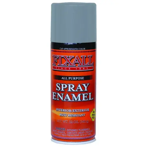Enamel Spray Paint, Aluminum, 12 oz, Aerosol Can Enamel Spray Paint, Aluminum, 12 oz, Aerosol Can