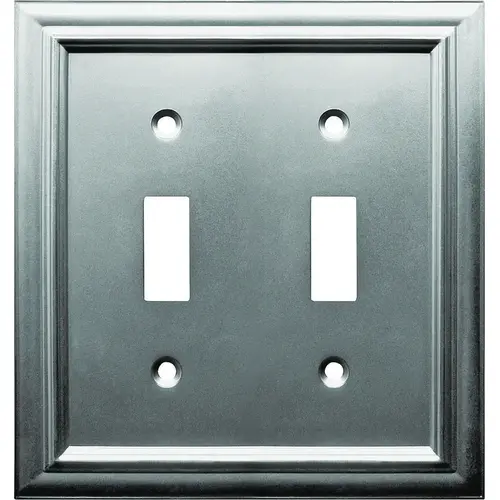 Toggle Wallplate, Metal Satin Nickel
