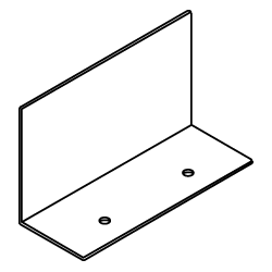 CRL-U.S. Aluminum EC400 End Dam for 400 and 400-S Storefront Systems Mill - pack of 20