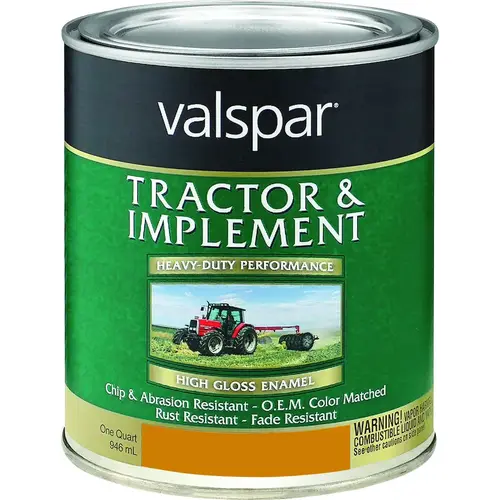 018.005 Tractor and Implement Enamel Paint, High-Gloss, New Caterpillar Yellow, 1 qt, Pint 018.005 Tractor and Implement Enamel Paint, High-Gloss, New Caterpillar Yellow, 1 qt, Pint