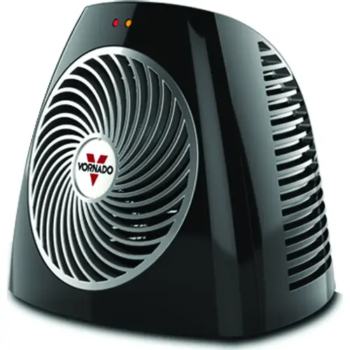 VH101 Series Personal Vortex Heater, 6.25 A, 120 V, 375/750 W, 5120 Btu Heating, Black VH101 Series Personal Vortex Heater, 6.25 A, 120 V, 375/750 W, 5120 Btu Heating, Black
