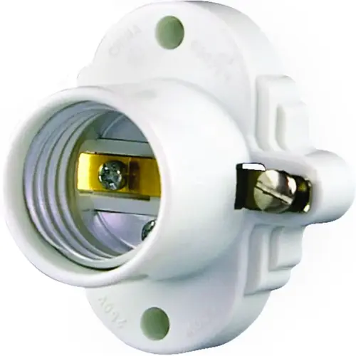 S752WSP Cleat Socket, 250 V, 660 W, White