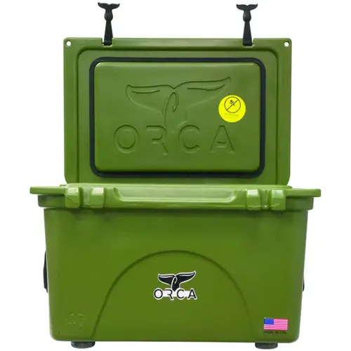 Cooler, 40 qt Cooler, Green, Up to 10 days Ice Retention Cooler, 40 qt Cooler, Green, Up to 10 days Ice Retention