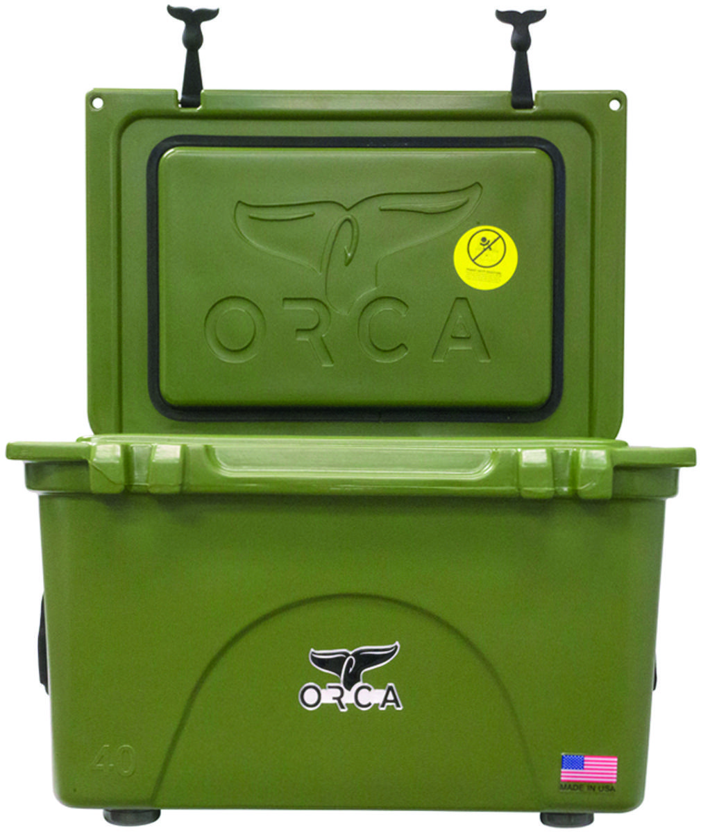ORCA ORCG040 Cooler, 40 qt Cooler, Green, Up to 10 days Ice