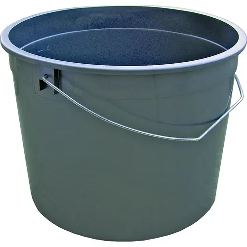 01605 Ringfree Pail, 5 qt Capacity, Plastic, Silver