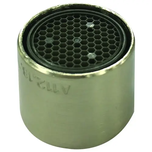 Faucet Aerator Female, 55/64 in Female, Plastic, Brushed Nickel Faucet Aerator Female, 55/64 in Female, Plastic, Brushed Nickel