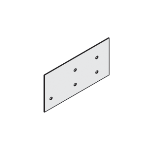 CRL-U.S. Aluminum EC455 Flat End Dam for TN451 and TT451 Window Wall Systems Mill - pack of 20