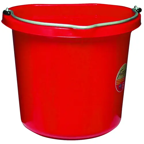 FB-120 Bucket, 20 qt Volume, Rubber/Polyethylene, Red FB-120 Bucket, 20 qt Volume, Rubber/Polyethylene, Red