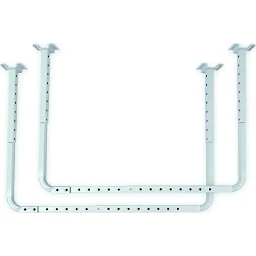 Support Bar, 250 lb, Steel, White Support Bar, 250 lb, Steel, White