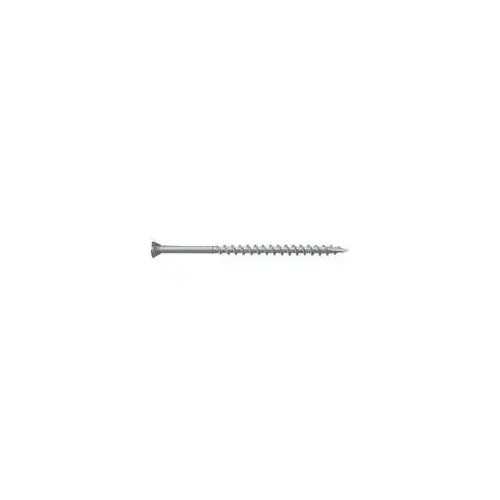 Screw, #8 Thread, 2-1/2 in L, Trim Head, Star Drive, Type 17 Slash Point, 316 Stainless Steel White - pack of 100