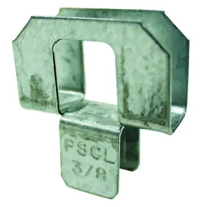 SIMPSON STRONG-TIE CO PSCL-3/8IN PSCL3/8 Panel Sheathing Clip, 20 Thick Material, Steel, Galvanized