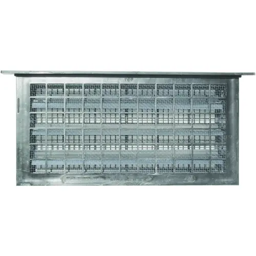 Automatic Foundation Vent, 62 sq-in Net Free Ventilating Area, Mesh Grill, Thermoplastic, Gray Automatic Foundation Vent, 62 sq-in Net Free Ventilating Area, Mesh Grill, Thermoplastic, Gray
