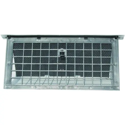 Foundation Vent, 72 sq-in Net Free Ventilating Area, Mesh Grill, Polypropylene, Black Oxide