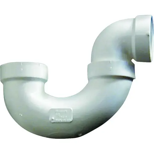 P-Trap, 2 in, Hub, PVC, White, SCH 40 Schedule P-Trap, 2 in, Hub, PVC, White, SCH 40 Schedule