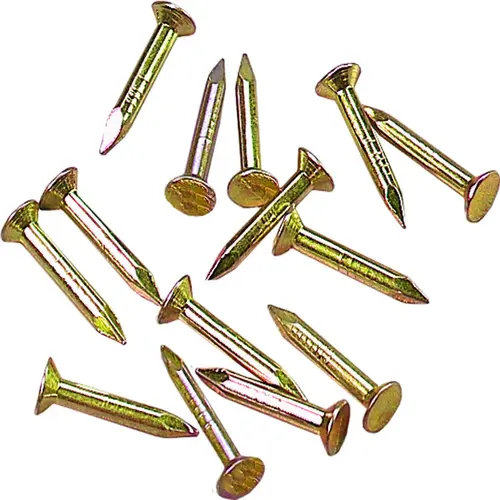 Zinc Pilaster Standard Nail, Zinc Material, Brass Finish, 650 Per Bag, For 233 And 255 Series Steel Pilaster Standards Zinc Pilaster Standard Nail, Zinc Material, Brass Finish, 650 Per Bag, For 233 And 255 Series Steel Pilaster Standards