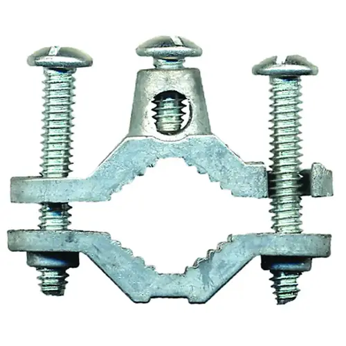 Ground Clamp, Heavy-Duty, Aluminum, For: 5/8 in and Larger Ground Rods