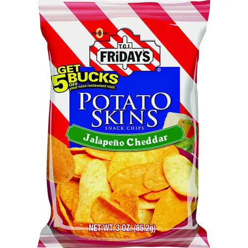Snack Chips, Cheddar, Jalapeno Flavor, 3 oz Bag Snack Chips, Cheddar, Jalapeno Flavor, 3 oz Bag