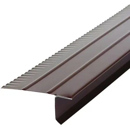 Roof Edge, 10 ft L, Aluminum, Brown - pack of 50 Roof Edge, 10 ft L, Aluminum, Brown - pack of 50