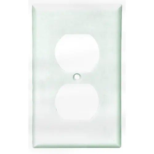 2132W Wallplate, 4-1/2 in L, 2-3/4 in W, 1 -Gang, Thermoset, White, High-Gloss - pack of 10
