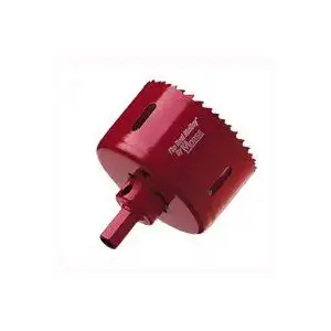 M.K. MORSE MHSA66C Real McCoy TA66 Hole Saw with Arbor, 4-1/8 in Dia, 1-15/16 in D Cutting, 7/16 in Arbor, 4/6 TPI