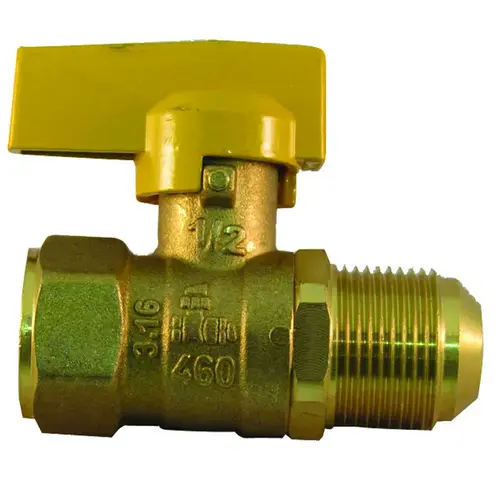 PFGV-FFL121516B Gas Valve, 1/2 x 15/16 in Connection, FIP x Flare PFGV-FFL121516B Gas Valve, 1/2 x 15/16 in Connection, FIP x Flare