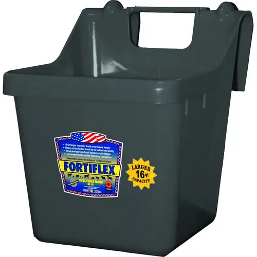 1301601 Bucket Feeder, Fortalloy Rubber Polymer, Black