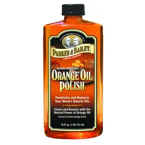 Parker & Bailey 510677 Oil Polish, 16 oz, Light Orange, Liquid, Orange