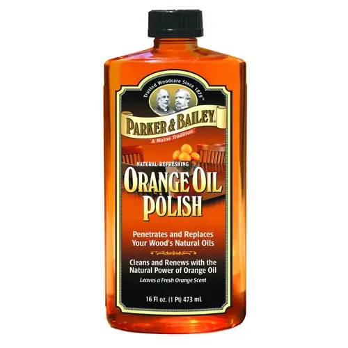 Oil Polish, 16 oz, Light Orange, Liquid, Orange