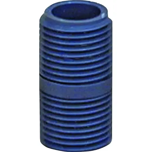 205011BC Pipe Nipple, 1/2 in, NPT, PVC, Gray, SCH 80 Schedule