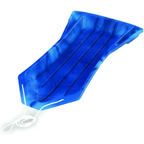 Slalom Master Sled, 4-Years Old and Up Capacity, Plastic, Marble Blue