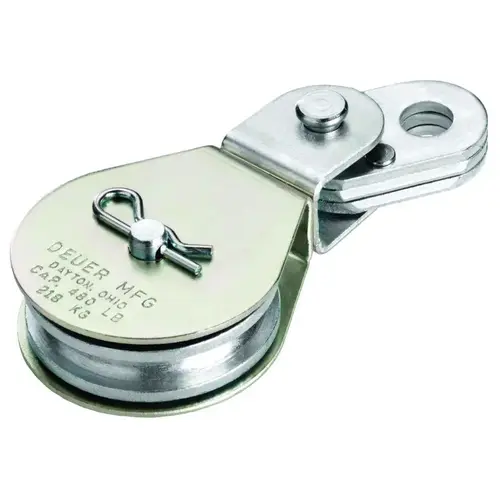 DB-20E Cable Block, 1/4 in Rope, 480 lb Working Load, 2 in Sheave, Zinc