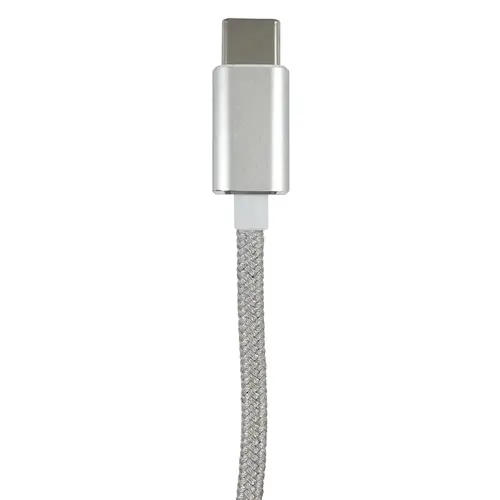 Zenith USB Cable, Silver Sheath, 6 ft L